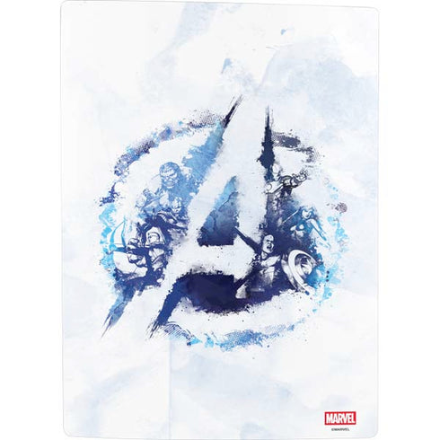 Marvel Avengers Blue Logo PS5 Digital Edition Console Skin